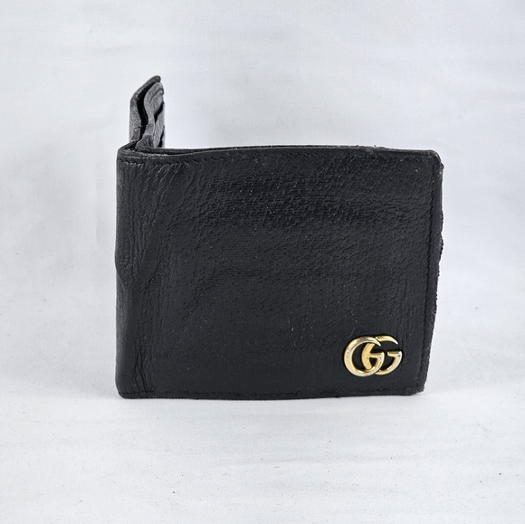GG MARMONT LEATHER BI-FOLD WALLET - Picture 1 of 7